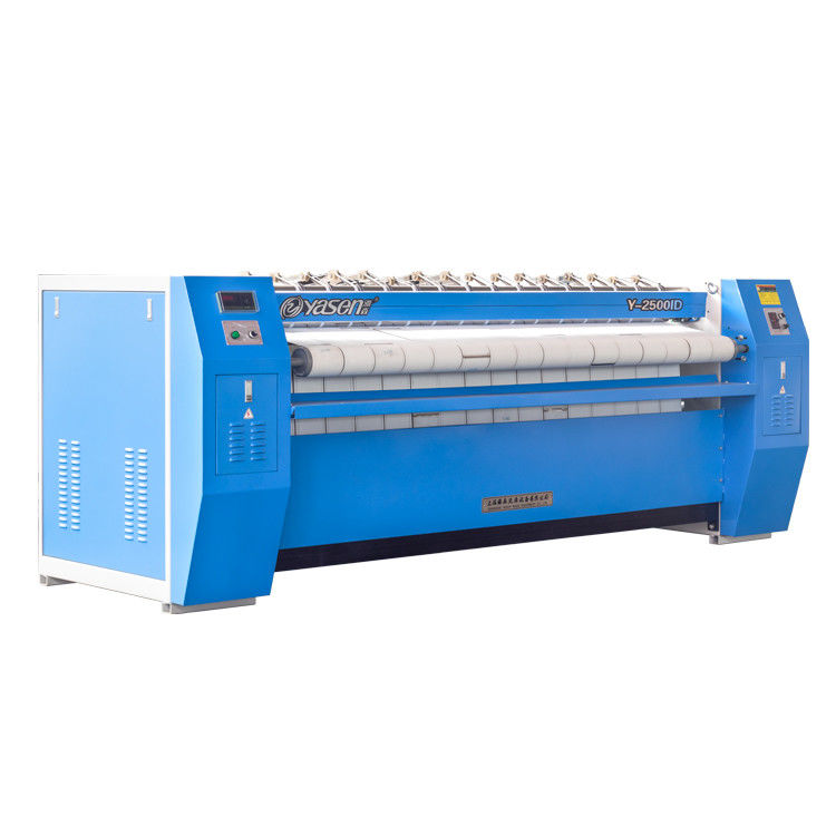 Larghezza massima di alimentazione 3300mm Camicia completamente automatica cilindro Stiratrice per lenzuola da letto